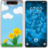 Galaxy A80 Silikon-Hülle Ostern M4 Case