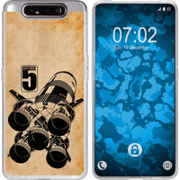 Galaxy A80 Silikon-Hülle Space Moon Rocket M3 Case