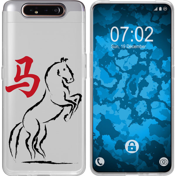 Galaxy A80 Silikon-Hülle Tierkreis Chinesisch M7 Case