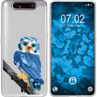 Galaxy A80 Silikon-Hülle Vektor Tiere Eule M1 Case