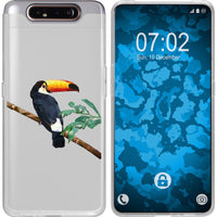 Galaxy A80 Silikon-Hülle Vektor Tiere Tucan M5 Case