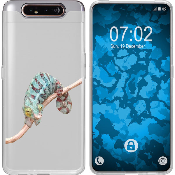 Galaxy A80 Silikon-Hülle Vektor Tiere Camelion M7 Case