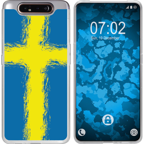 Galaxy A80 Silikon-Hülle WM Schweden M12 Case