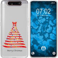 Galaxy A80 Silikon-Hülle X Mas Weihnachten Weihnachtsbaum M1