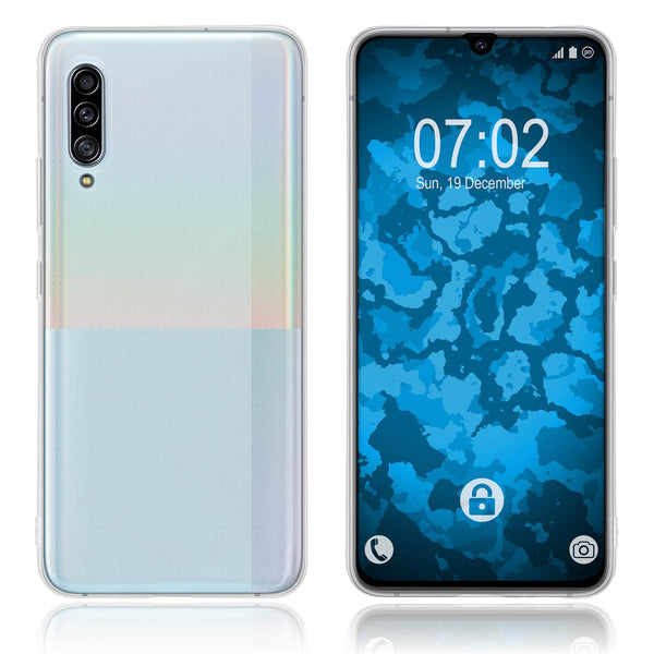 PhoneNatic Case kompatibel mit Samsung Galaxy A90 - Crystal Clear Silikon Hülle crystal-case Cover