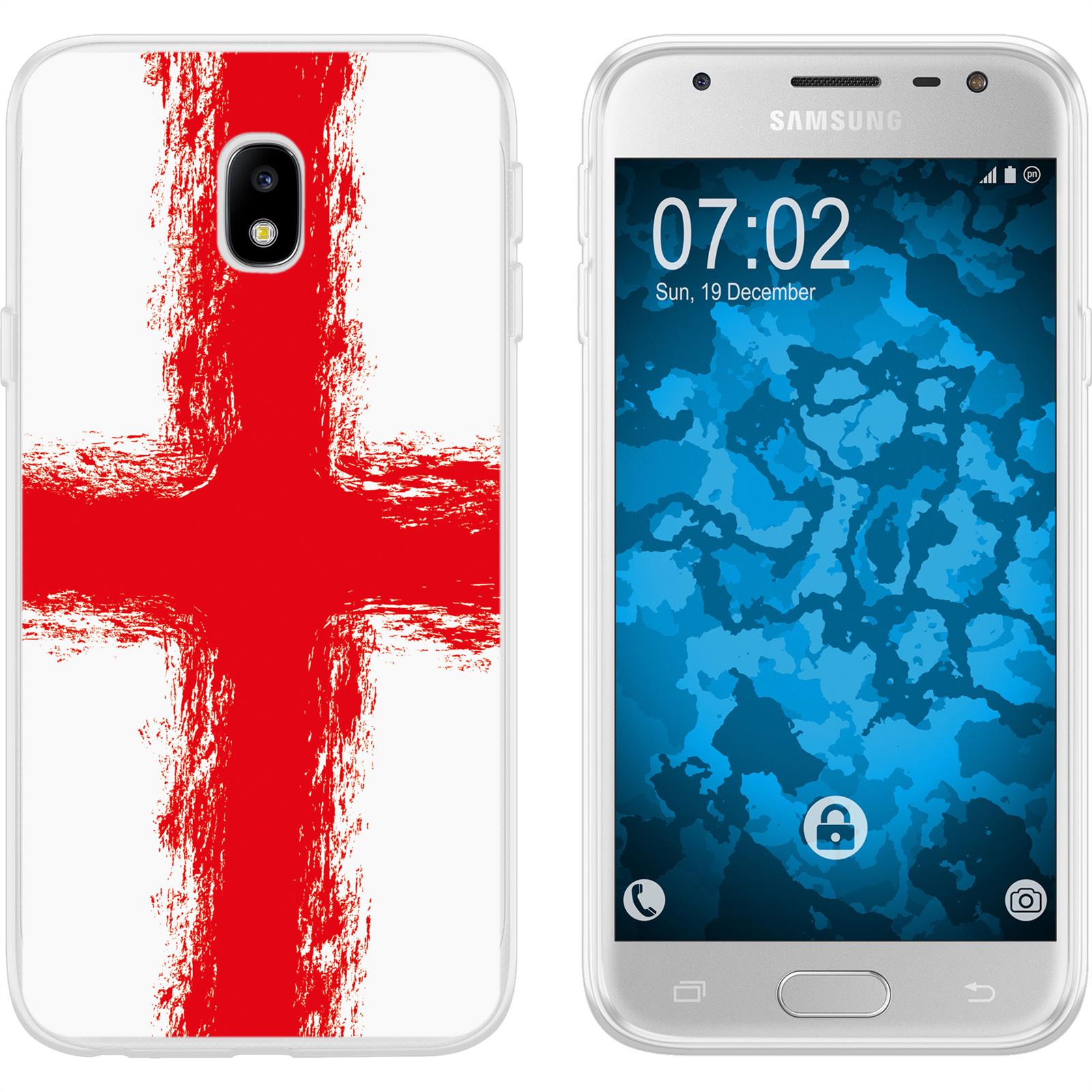 Galaxy J3 2017 Silikon-Hülle WM England M4 Case