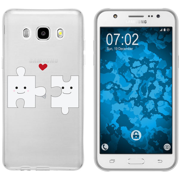 Galaxy J5 (2016) J510 Silikon-Hülle in Love Herz M1 Case