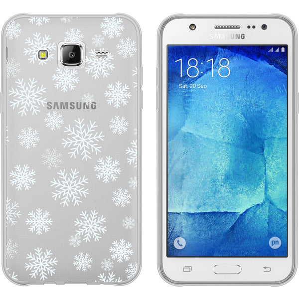 Galaxy J5 (2016) J510 Silikon-Hülle X Mas Weihnachten Schnee