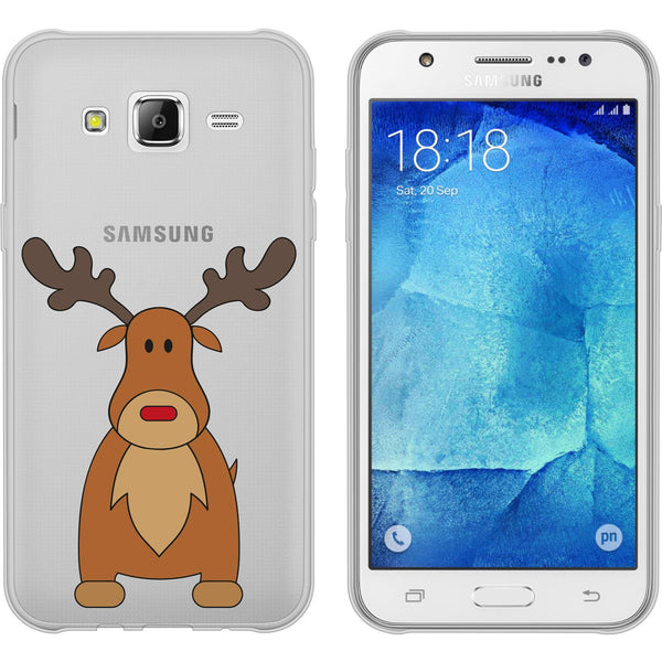 Galaxy J5 (2016) J510 Silikon-Hülle X Mas Weihnachten Rentie