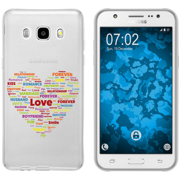 Galaxy J5 (2016) J510 Silikon-Hülle pride Herz M5 Case