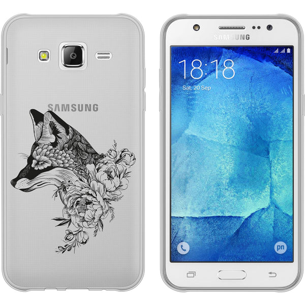 Galaxy J5 (2016) J510 Silikon-Hülle Floral Fuchs M1-1 Case