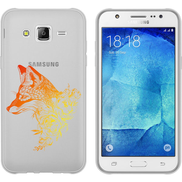 Galaxy J5 (2016) J510 Silikon-Hülle Floral Fuchs M1-2 Case