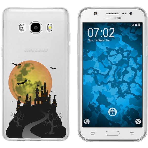 Galaxy J5 (2016) J510 Silikon-Hülle Herbst Spukschloss M4 Ca