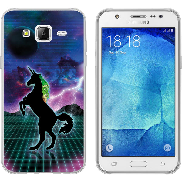 Galaxy J5 (2016) J510 Silikon-Hülle Retro Wave Einhorn M2 Ca