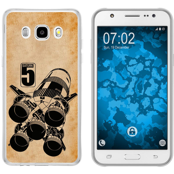 Galaxy J5 (2016) J510 Silikon-Hülle Space Moon Rocket M3 Cas