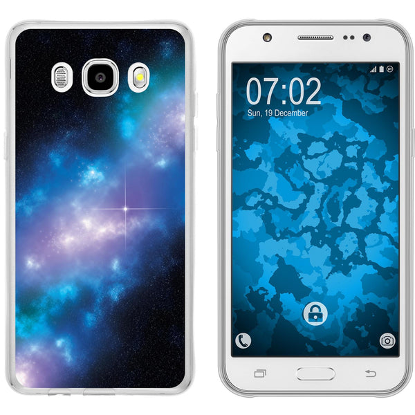 Galaxy J5 (2016) J510 Silikon-Hülle Space Blue Belt M4 Case