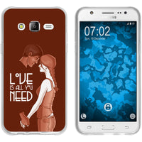 Galaxy J5 (2015 - J500) Silikon-Hülle in Love Beziehung M3 C