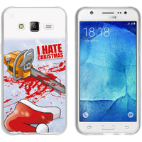 Galaxy J5 (2015 - J500) Silikon-Hülle X Mas Weihnachten Hate