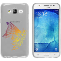 Galaxy J5 (2015 - J500) Silikon-Hülle Floral Fuchs M1-3 Case