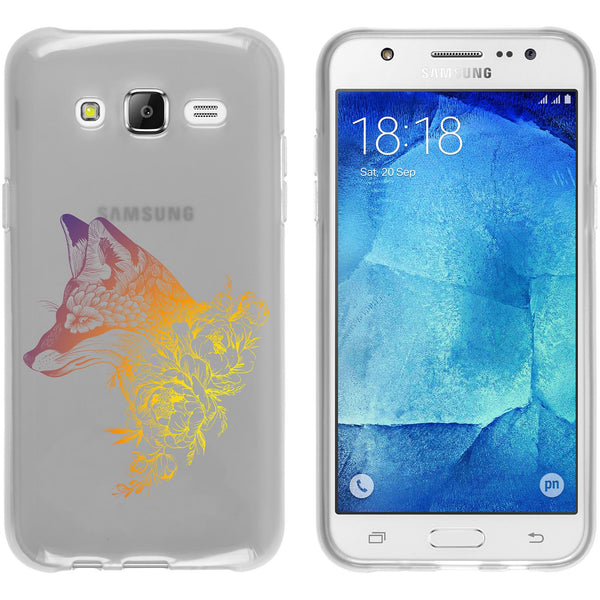 Galaxy J5 (2015 - J500) Silikon-Hülle Floral Fuchs M1-3 Case