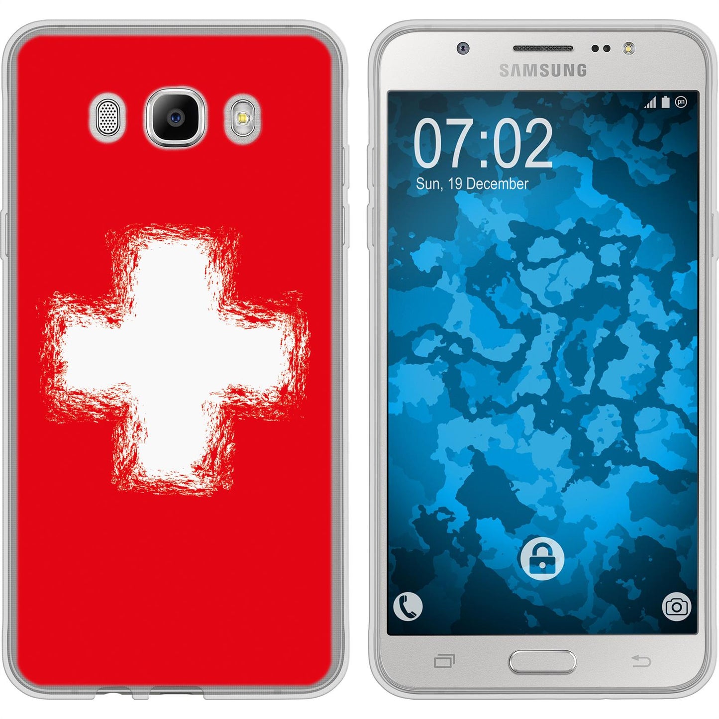 Galaxy J7 (2016) J710 Silikon-Hülle WM Schweiz M10 Case