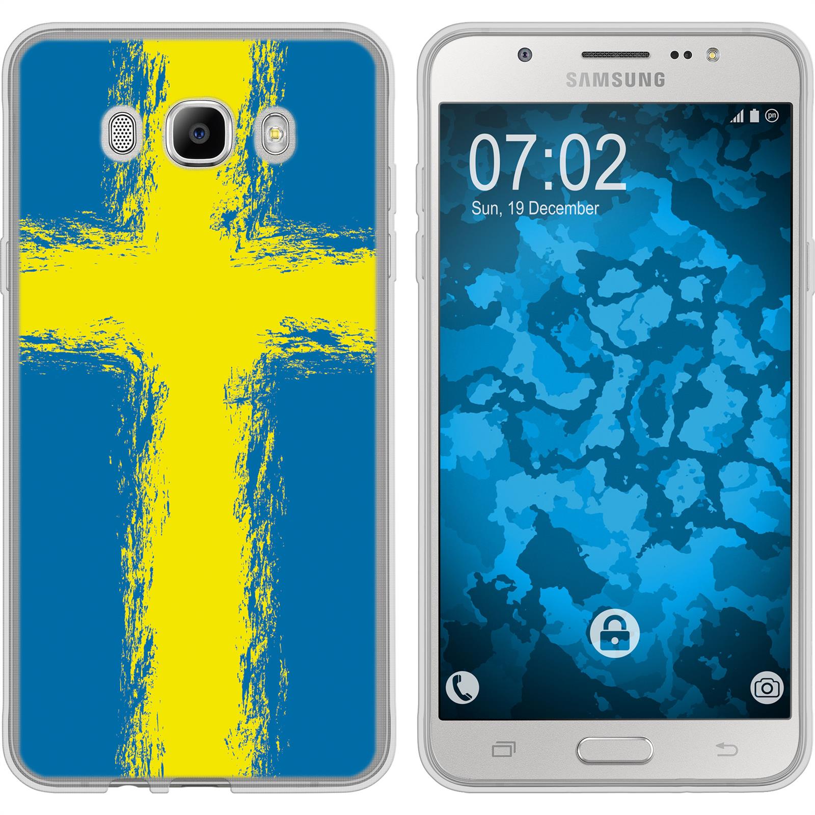Galaxy J7 (2016) J710 Silikon-Hülle WM Schweden M12 Case