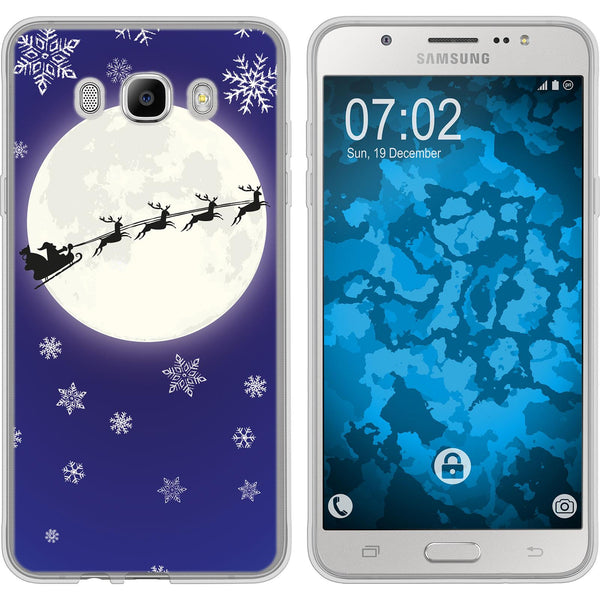 Galaxy J7 (2016) J710 Silikon-Hülle X Mas Weihnachten Santa