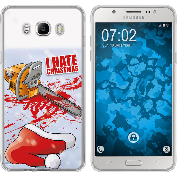 Galaxy J7 (2016) J710 Silikon-Hülle X Mas Weihnachten Hate X