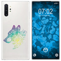 Galaxy Note 10+ Silikon-Hülle Floral Wolf M3-4 Case