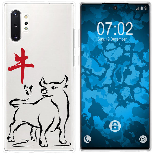 Galaxy Note 10+ Silikon-Hülle Tierkreis Chinesisch M2 Case