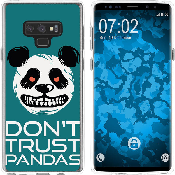 Galaxy Note 9 Silikon-Hülle Crazy Animals Panda M2 Case