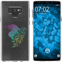 Galaxy Note 9 Silikon-Hülle Floral Rabe M4-4 Case