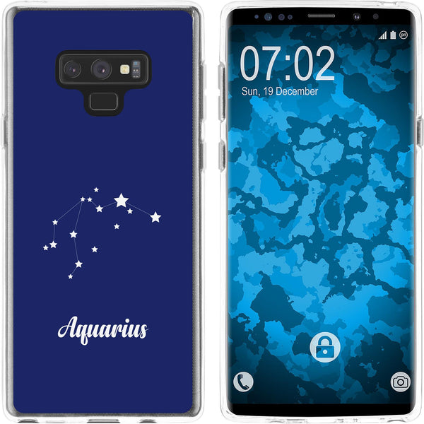 Galaxy Note 9 Silikon-Hülle SternzeichenAquarius M10 Case