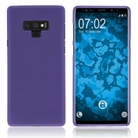 PhoneNatic Case kompatibel mit Samsung Galaxy Note 9 - lila Silikon Hülle matt Cover