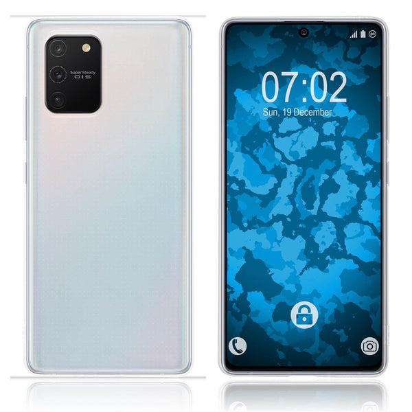 PhoneNatic Case kompatibel mit Samsung Galaxy S10 Lite - Crystal Clear Silikon Hülle crystal-case Cover