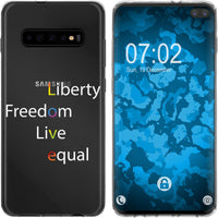 Galaxy S10 Plus Silikon-Hülle pride Wörter M2 Case