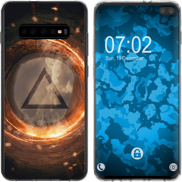 Galaxy S10 Plus Silikon-Hülle Element Feuer M3 Case