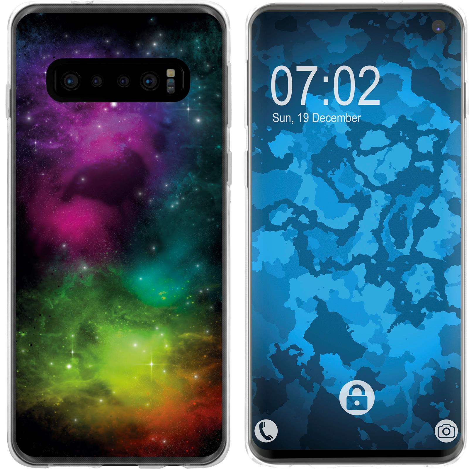 Galaxy S10 Silikon-Hülle Space Starfield M7 Case