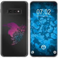 Galaxy S10e Silikon-Hülle Floral Rabe M4-6 Case