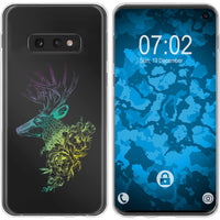 Galaxy S10e Silikon-Hülle Floral Hirsch M7-4 Case