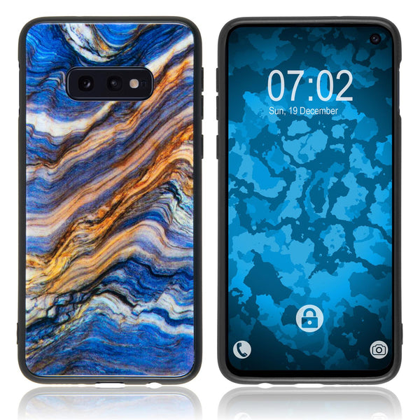 Hybridhülle für Samsung Galaxy S10e mit Glasrücken Design:02