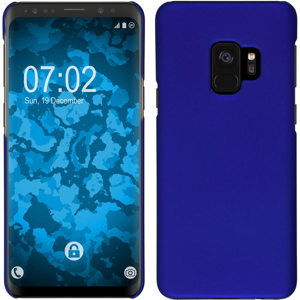 Hardcase für Samsung Galaxy S9 gummiert blau