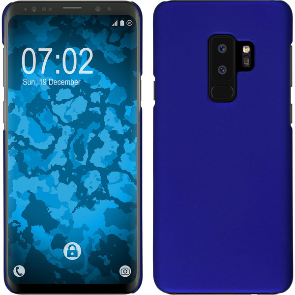 Hardcase für Samsung Galaxy S9 Plus gummiert blau