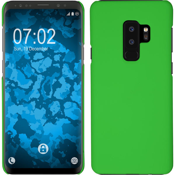 Hardcase für Samsung Galaxy S9 Plus gummiert grün