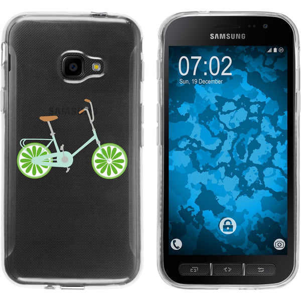 Galaxy Xcover 4 / 4s Silikon-Hülle Bike M2 Case