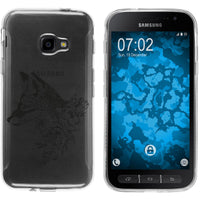 Galaxy Xcover 4 / 4s Silikon-Hülle Floral Fuchs M1-1 Case