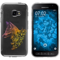 Galaxy Xcover 4 / 4s Silikon-Hülle Floral Fuchs M1-3 Case