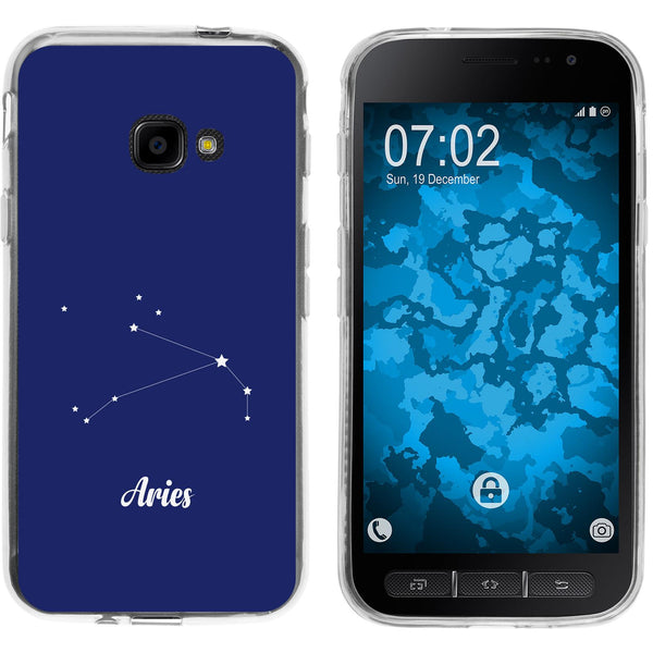 Galaxy Xcover 4 / 4s Silikon-Hülle SternzeichenAries M11 Cas