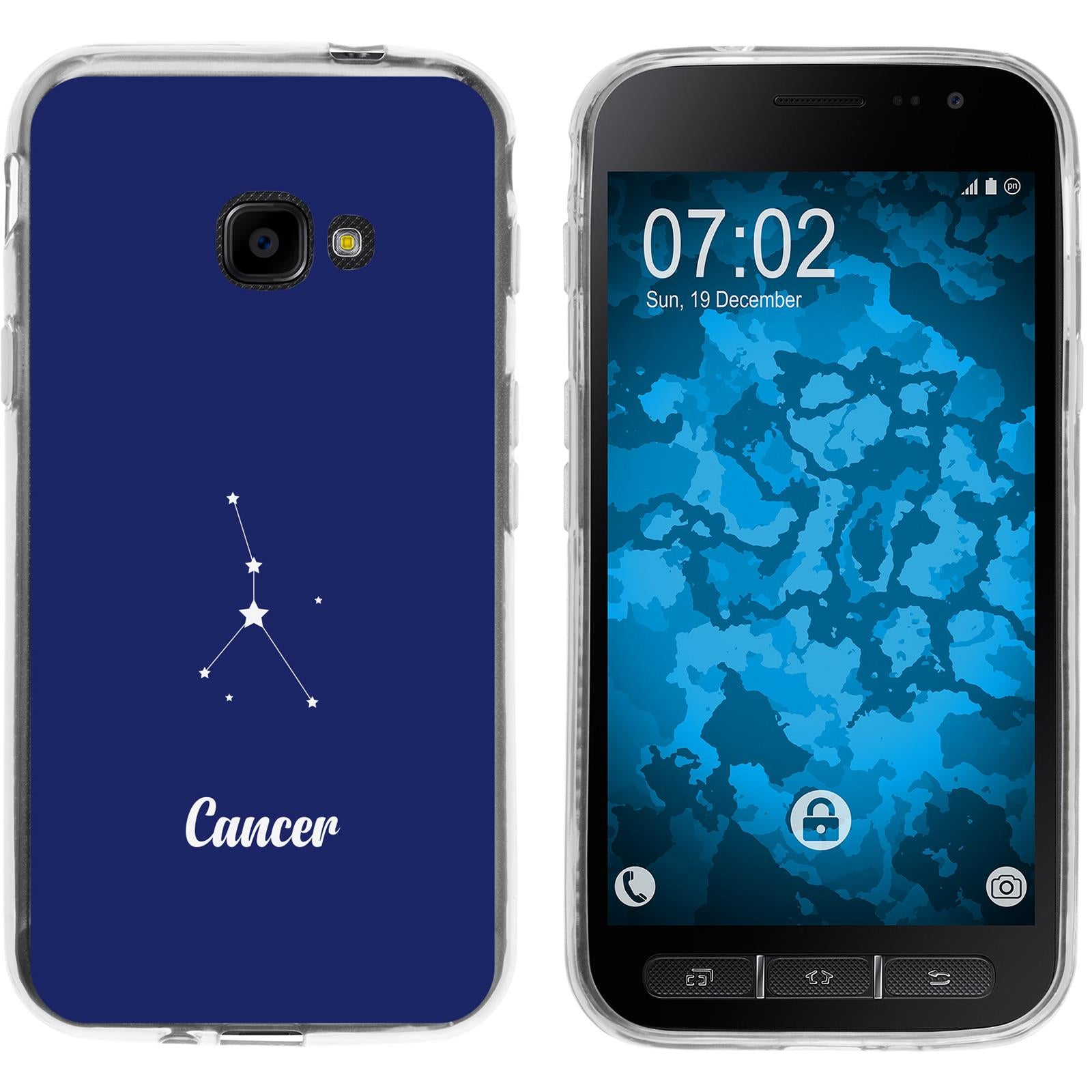 Galaxy Xcover 4 / 4s Silikon-Hülle SternzeichenCancer M3 Cas