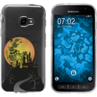 Galaxy Xcover 4 / 4s Silikon-Hülle Herbst Spukschloss M4 Cas